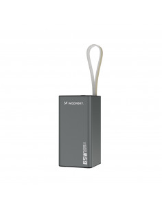 
Nešiojamoji baterija K65+ 65W 30000mAh 2x USB-C 1x USB-A 65W - juoda
