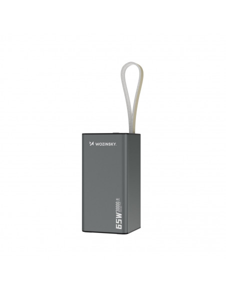 
Nešiojamoji baterija K65+ 65W 30000mAh 2x USB-C 1x USB-A 65W - juoda
