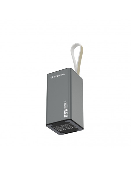 
Nešiojamoji baterija K65+ 65W 30000mAh 2x USB-C 1x USB-A 65W - juoda
