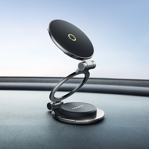 
„MagPro II“ automobilinis telefono laikiklis su „MagSafe“ plokšte, skirtas prietaisų skydeliui – juodas
