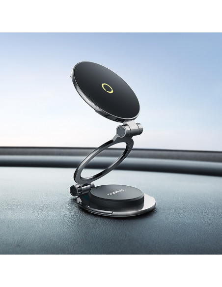 
„MagPro II“ automobilinis telefono laikiklis su „MagSafe“ plokšte, skirtas prietaisų skydeliui – juodas
