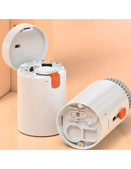 
20in1 daugiafunkcis telefonų, ausinių, klaviatūrų, ekranų ir optikos valymo rinkinys – baltas
