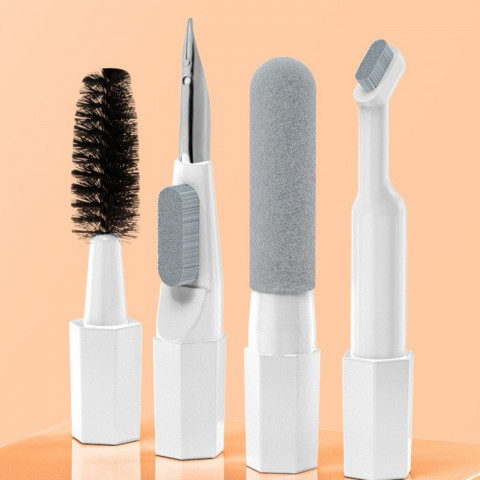 
20in1 daugiafunkcis telefonų, ausinių, klaviatūrų, ekranų ir optikos valymo rinkinys – baltas
