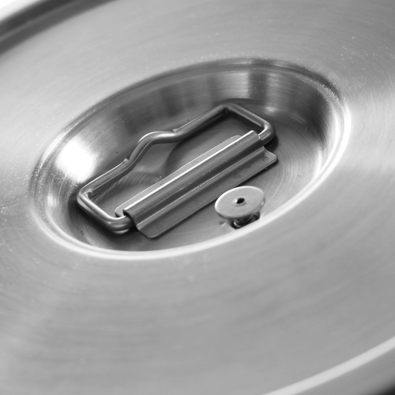 Plieninis termosas su čiaupu maisto transportavimui 35L - Hendi 710326