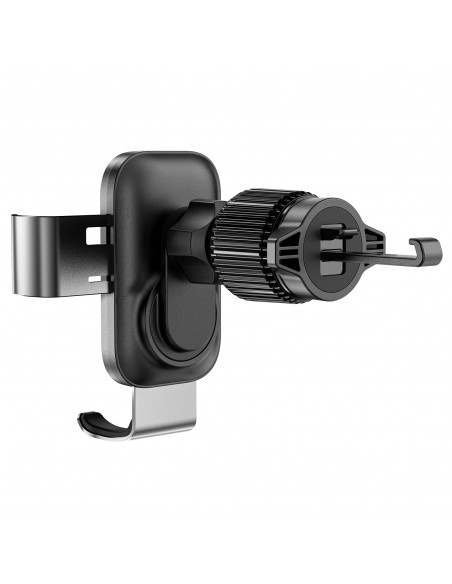 
„Gravity“ automobilio telefono laikiklis oro išleidimo angai – juodas
