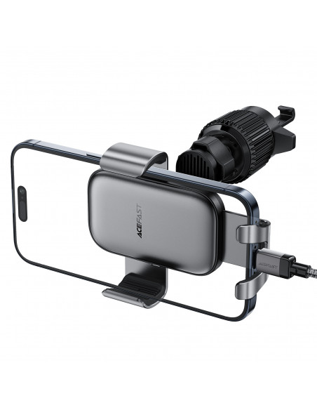 
„Gravity“ automobilio telefono laikiklis oro išleidimo angai – juodas
