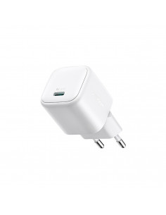 
Mini 30W GaN USB-C sieninis įkroviklis – baltas
