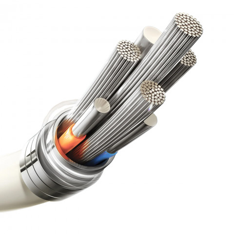 
USB-C – „iPhone Lightning“ laidas su fluorescenciniu antgaliu, 2 m, 30 W – smėlio spalvos
