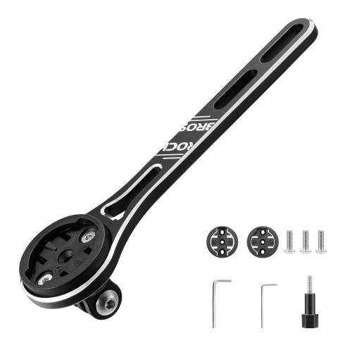 
„Garmin“ dviračio laikiklis „GoPro“ kamerai ir priekiniam žibintui – juodas
