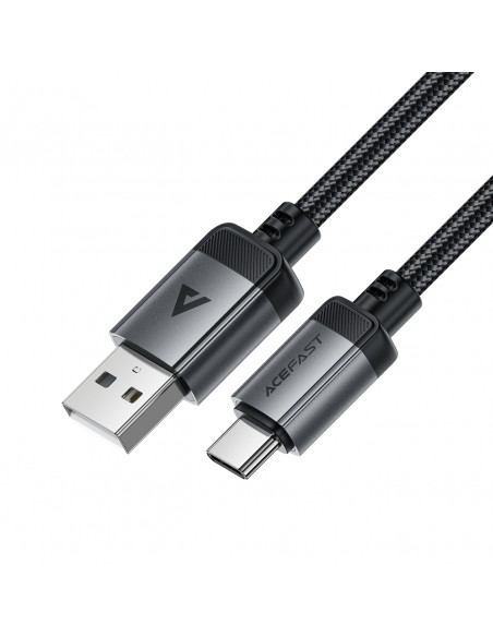 
USB-A - USB-C 480Mb/ s 3A 1,2 m kabelis - juodas
