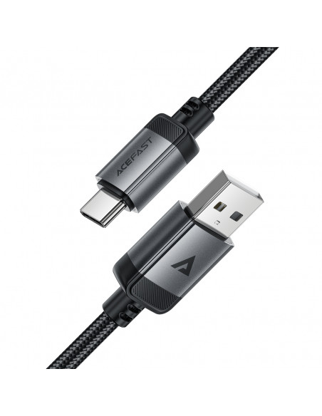 
USB-A - USB-C 480Mb/ s 3A 1,2 m kabelis - juodas
