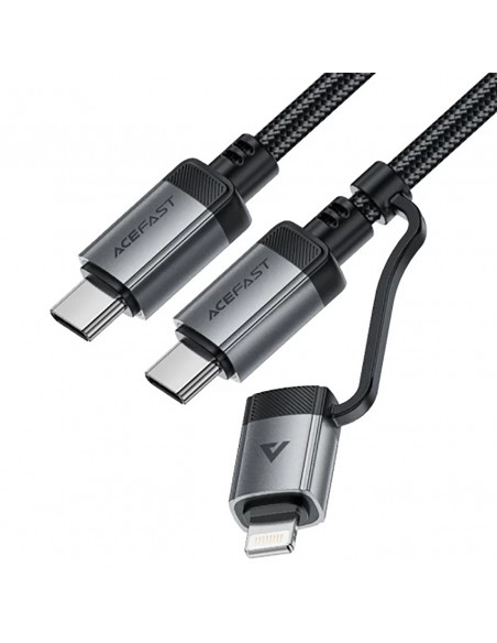 
USB-C - USB-C / Lightning laidas 60W 480Mb/ s 3A 1.2m - juodas

