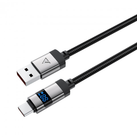 
USB-A - USB-C laidas su ekranu 480Mb/ s 66W 1.2m - juodas
