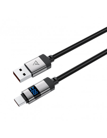 
USB-A - USB-C laidas su ekranu 480Mb/ s 66W 1.2m - juodas
