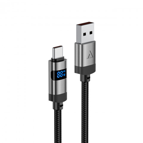 
USB-A - USB-C laidas su ekranu 480Mb/ s 66W 1.2m - juodas
