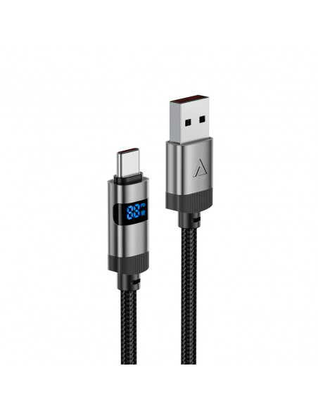 
USB-A - USB-C laidas su ekranu 480Mb/ s 66W 1.2m - juodas
