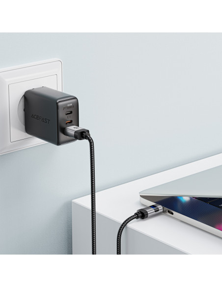 
USB-A - USB-C laidas su ekranu 480Mb/ s 66W 1.2m - juodas
