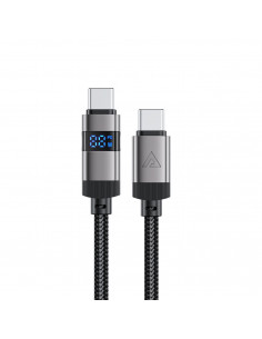 
USB-C – USB-C laidas su ekranu 480 Mb/ s 66 W 1,2 m – juodas
