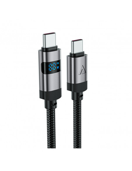 
USB-C – USB-C laidas su ekranu 480 Mb/ s 66 W 1,2 m – juodas
