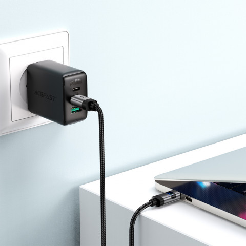 
USB-C – USB-C laidas su ekranu 480 Mb/ s 66 W 1,2 m – juodas
