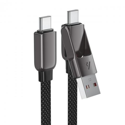 
USB-C - USB-A / USB-C laidas 480Mb/ s 3A 1.2m - juodas
