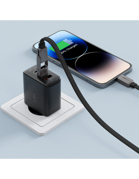
USB-C - USB-A / USB-C laidas 480Mb/ s 3A 1.2m - juodas

