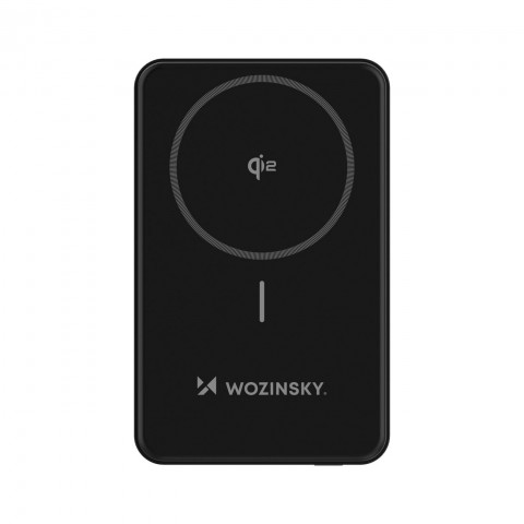 
Qi2 10000mAh magnetinė išorinė baterija su USB-A USB-C 22.5W PD stovu – juoda
