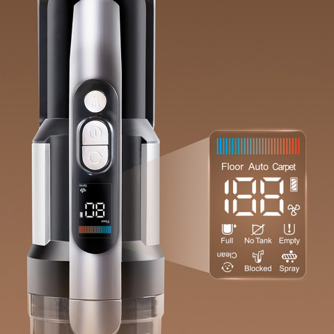 
4 viename JIMMY PW11 Pro HEPA 460W belaidis dulkių siurblys ir skalbimo mašina – sidabriškai juodas
