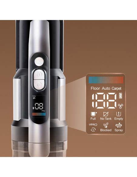 
4 viename JIMMY PW11 Pro HEPA 460W belaidis dulkių siurblys ir skalbimo mašina – sidabriškai juodas
