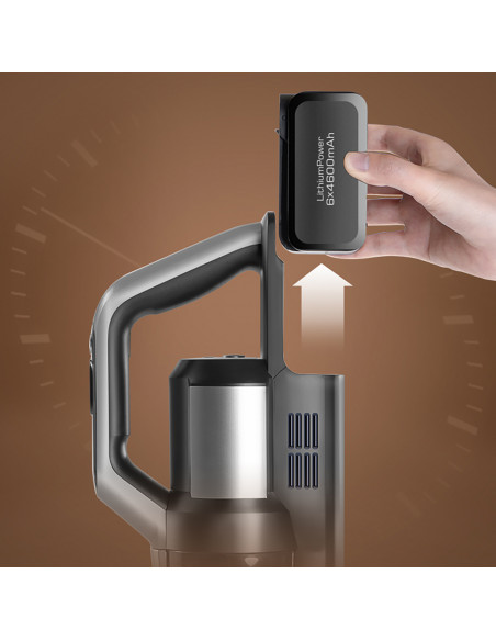 
4 viename JIMMY PW11 Pro HEPA 460W belaidis dulkių siurblys ir skalbimo mašina – sidabriškai juodas
