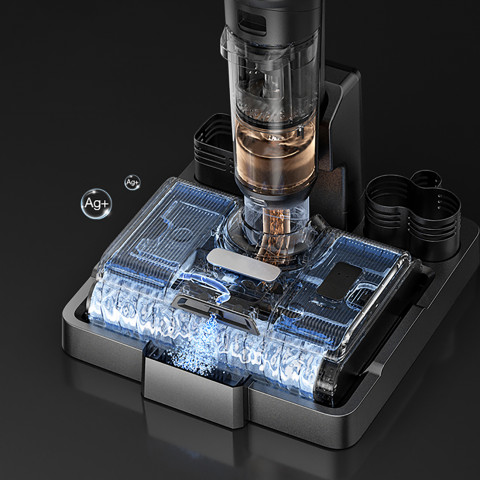 
4 viename JIMMY PW11 Pro HEPA 460W belaidis dulkių siurblys ir skalbimo mašina – sidabriškai juodas
