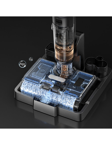 
4 viename JIMMY PW11 Pro HEPA 460W belaidis dulkių siurblys ir skalbimo mašina – sidabriškai juodas
