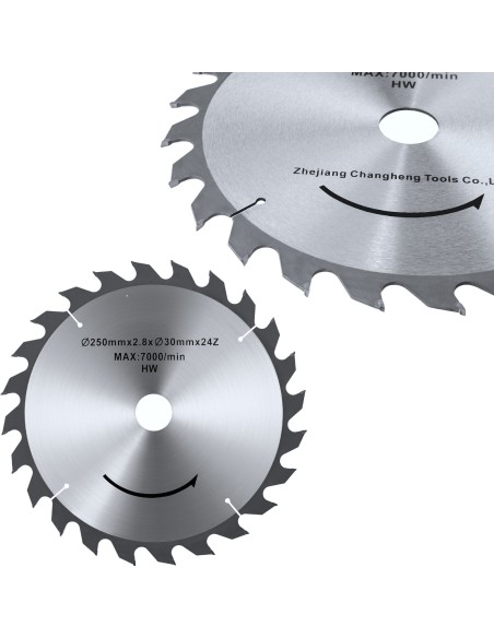 Diskinio pjūklo diskas medienai pjauti 24 dantų sk. 250/30 mm Diskinio pjūklo diskas medienai pjauti 24 dantų sk. 250/30 mm