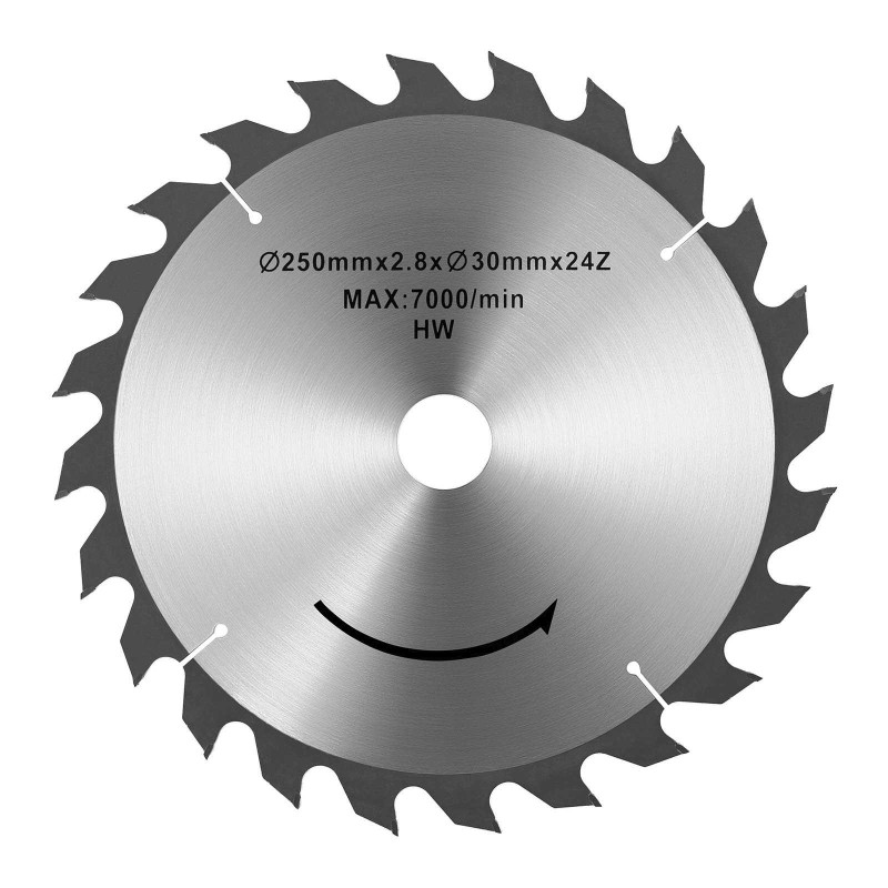 Diskinio pjūklo diskas medienai pjauti 24 dantų sk. 250/30 mm