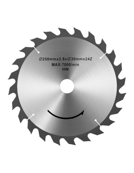 Diskinio pjūklo diskas medienai pjauti 24 dantų sk. 250/30 mm Diskinio pjūklo diskas medienai pjauti 24 dantų sk. 250/30 mm