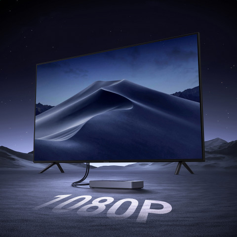 
HDMI belaidis siųstuvas ir imtuvas iki 30 m - juodos ir sidabrinės spalvos
