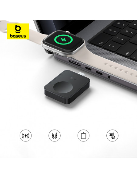 
Magnetinis indukcinis įkroviklis Apple Watch MagPro 2.5W - juodas
