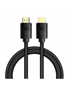 
HDMI didelės raiškos 8K vaizdo kabelis, 1 m, juodas
