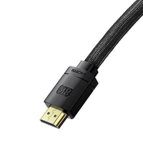 
HDMI didelės raiškos serijos 8K vaizdo kabelis 2 m – juodas
