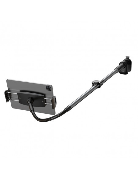 
Otaku telefono laikiklis, reguliuojamas besisukantis planšetinis kompiuteris, tvirtinamas prie stalo - pilkas
