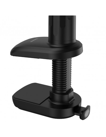 
Otaku telefono laikiklis, reguliuojamas besisukantis planšetinis kompiuteris, tvirtinamas prie stalo - pilkas
