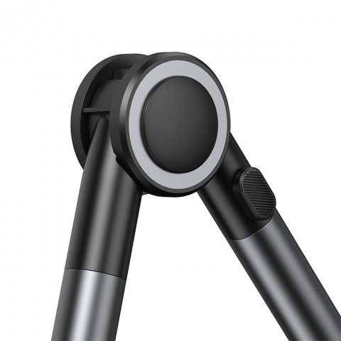 
Otaku telefono laikiklis, reguliuojamas besisukantis planšetinis kompiuteris, tvirtinamas prie stalo - pilkas
