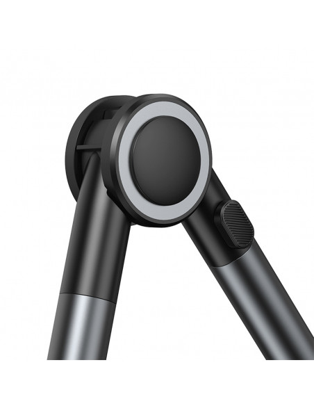 
Otaku telefono laikiklis, reguliuojamas besisukantis planšetinis kompiuteris, tvirtinamas prie stalo - pilkas
