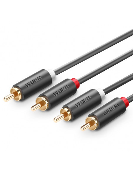 
Garso kabelis 2RCA (kištukas) - 2RCA (kištukas) 2m - pilkas
