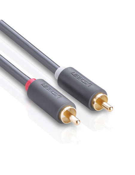 
Garso kabelis 2RCA (kištukas) - 2RCA (kištukas) 2m - pilkas
