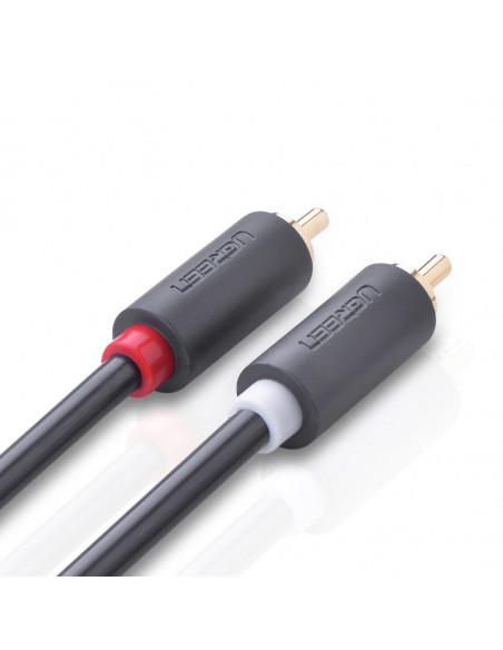 
Garso kabelis 2RCA (kištukas) - 2RCA (kištukas) 2m - pilkas
