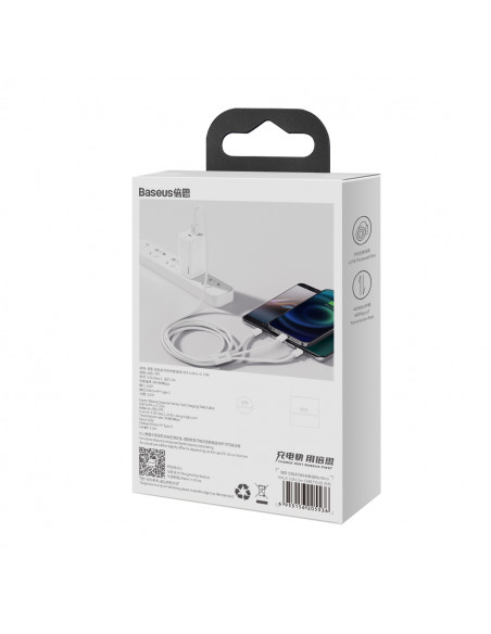 
3in1 laidas „Superior Series USB-A“ – „USB-C“ / „iPhone Lightning“ / „micro USB 3.5A“ 0,5 m – baltas
