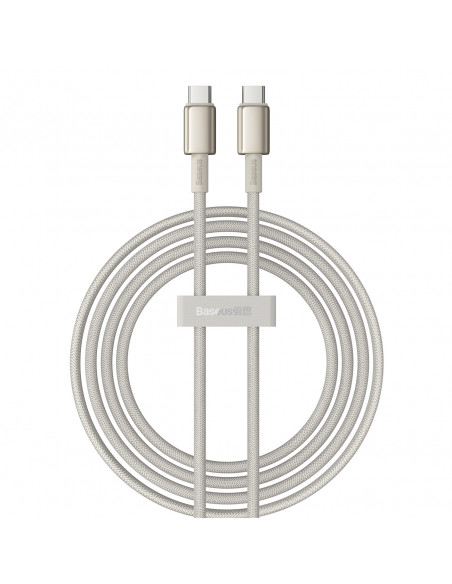 
Volframo aukso USB-C 100W 2m kabelis – auksinis
