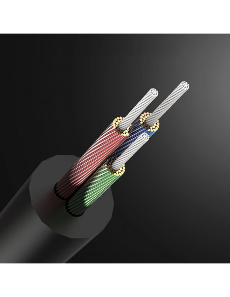 
AUX mini jack garso kabelis 3,5mm 3m - juodas
