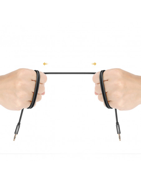 
AUX mini jack garso kabelis 3,5mm 3m - juodas
